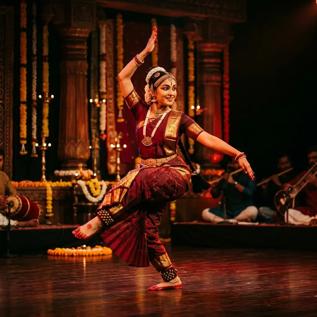 Classical dance performance at ICCSWO cultural event